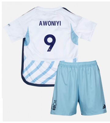 Nottingham Forest Taiwo Awoniyi #9 Bortaställ Barn 2023-24 Kortärmad (+ Korta byxor)